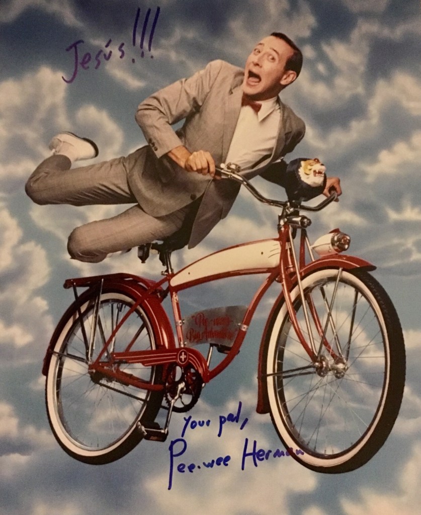 Paul Ruben (aka. Pee Wee Herman) autograph